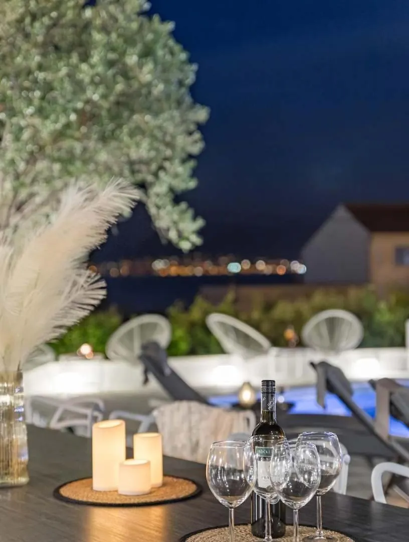Apartment In Arbanija With Sea View, Terrace, Air Conditioning, Wifi 5139-2 Trogir Croatia